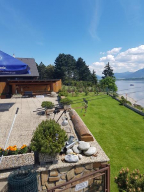 Drevenica MARKA beachfront stunning view cottage by the lake